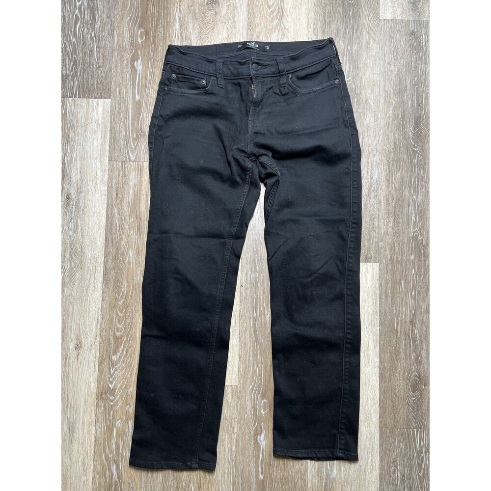 Hollister Advanced Stretch Straight Black Jeans 30x30
